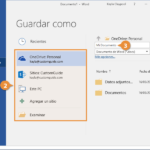 Guía para guardar un documento en la computadora